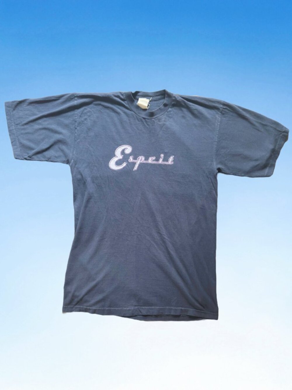 Vtg ESPRIT Logo Navy T-Shirt, Sz S
